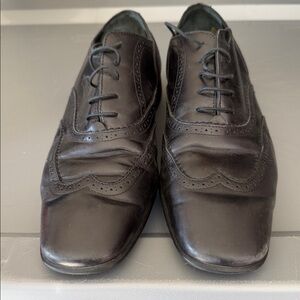 Louis Vuitton Classic Black Leather Men's Dress Shoes